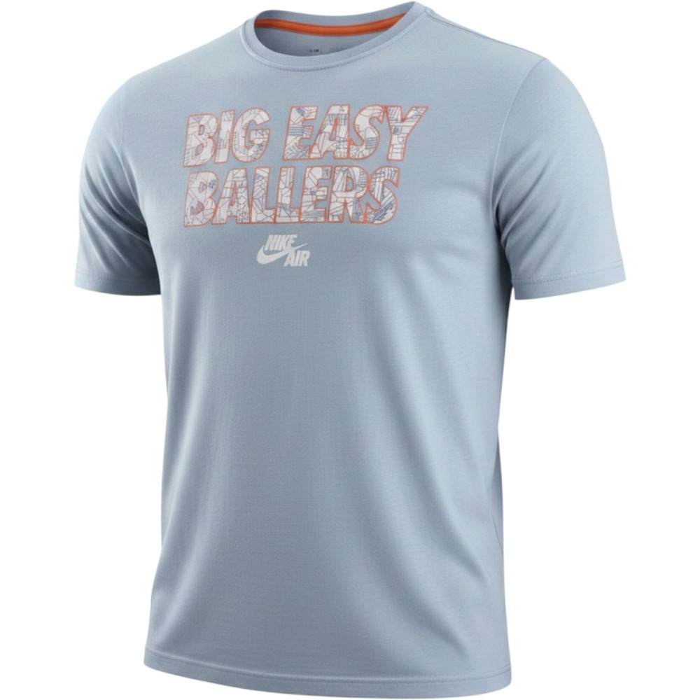 Nike Dri Nike Dri-FIT Big Easy Ballers Graphic T Shirt Mens XL Blue Athletic